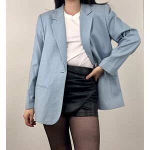 Vintage Sag Harbor Pastel Blue Wool Blend Blazer